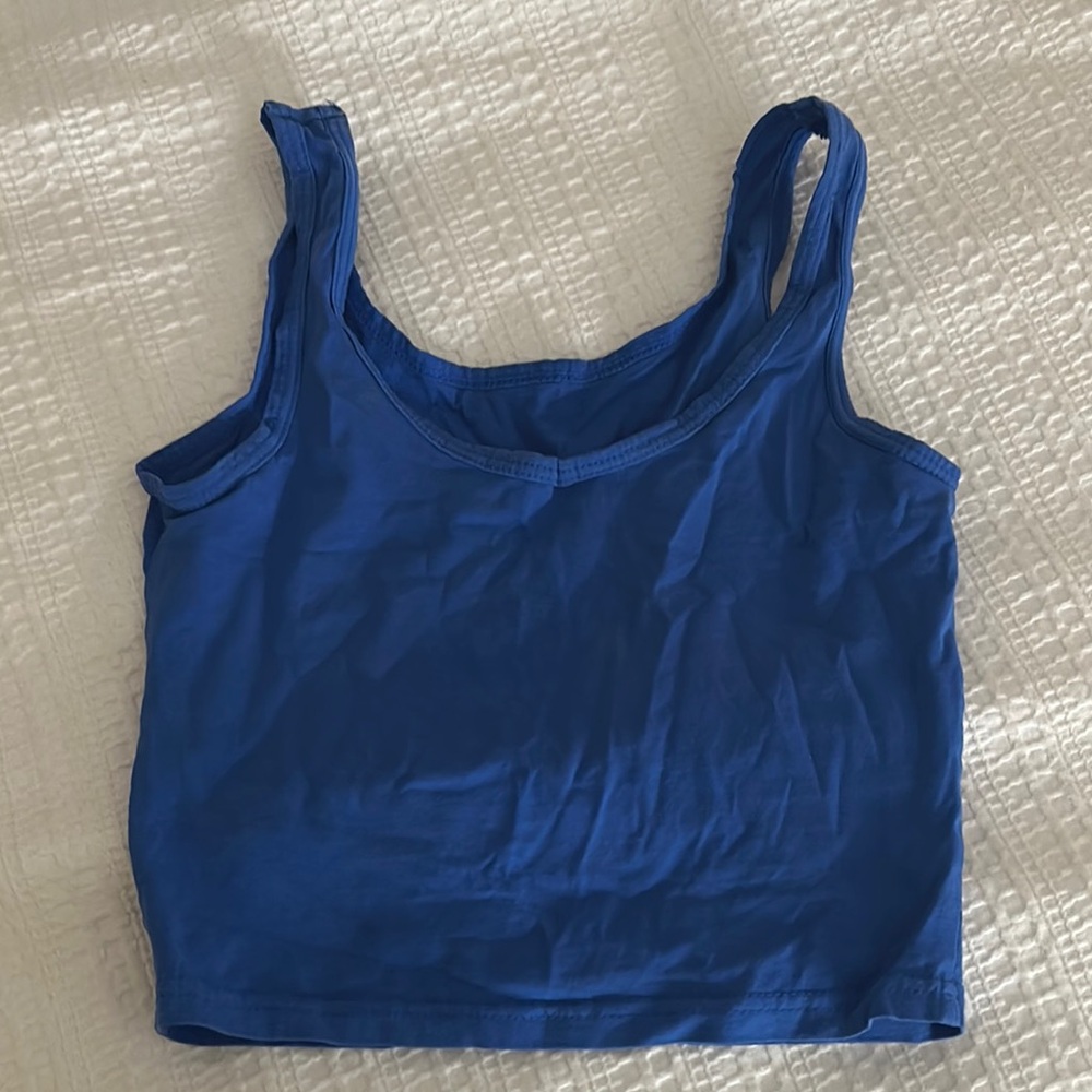 Blue tank